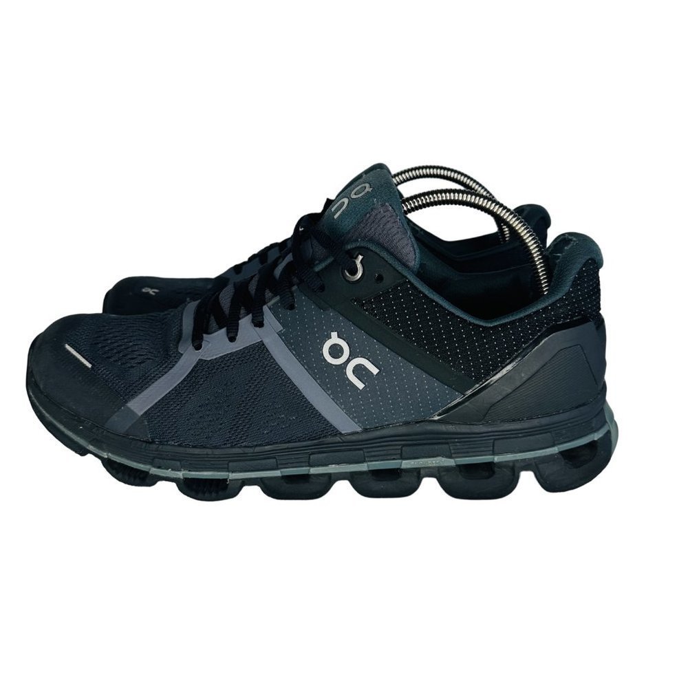 On Cloud Womens Swiss Engineering Black Lace Up Running Shoes Size US 8.5